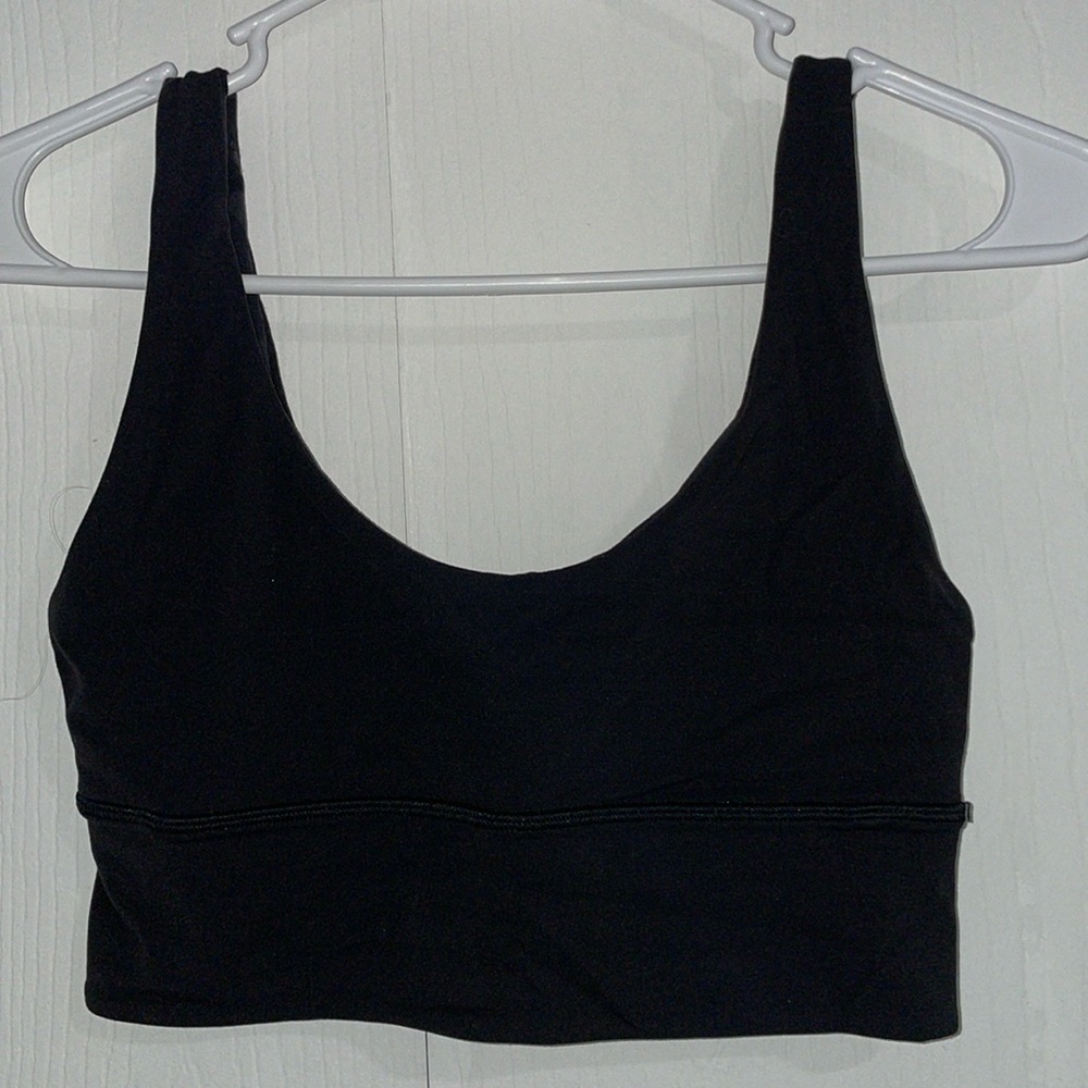 Lululemon Reversible Sports Bra Size 4 Black and Camo Black/Gray